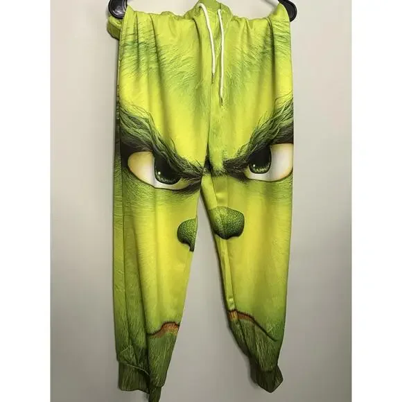 004) Grinch Hoodie Unisex Green Funny Ugly Christmas Sweater, size large - Picture 3 of 3